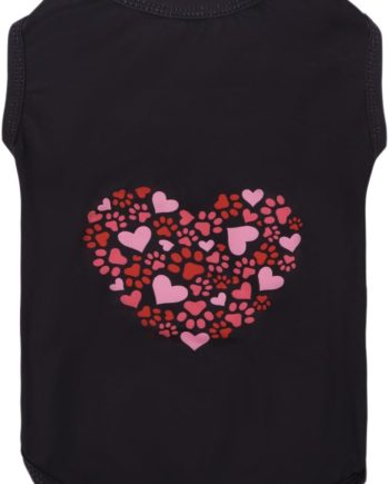 Soft Valentines Day Dog Shirt Lightweight Small Puppy T-Shirts Pet Clothes Breathable Tee Vest Stretchy Outfit Cat Apparel