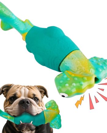 Dog Toys for Aggressive Chewers, Interactive Dog Chew Toys for Large Dogs, Indestructible Squeaky Toys to Keep Them Busy, Tough Toys for Medium/Large Breed (Green)