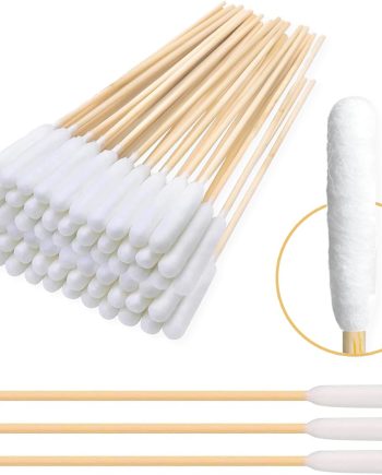 6-Inch Long Q-Tips for Cleaning Dogs' Ears | Extra-Long Cotton Swabs for Dog Ear Cleaning | Eco-Friendly Dog Ear Swabs & Pads | Organic Bamboo & Cotton | 100-Pack