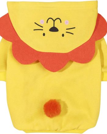 Dog Hoodies Chicken Design Cat Dog Clothes Warm Winter Puppy Clothes Chihuahua Outfit Pet Hoodie for Small Medium Dogs Cats Kitten Yellow and Orange Small