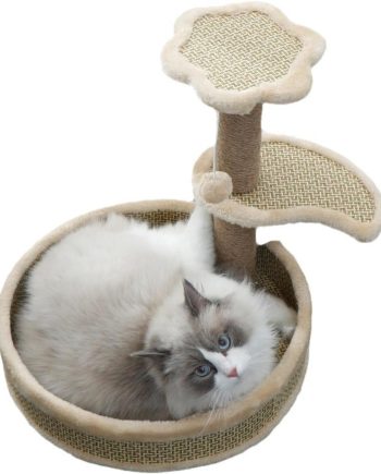 Sisal cat Scratching Board cat Bed Integrated Vertical cat Climbing Frame Hemp Rope wear-Resistant and Non-chip-Shedding Toys do not take up Space cat Supplies,Beige