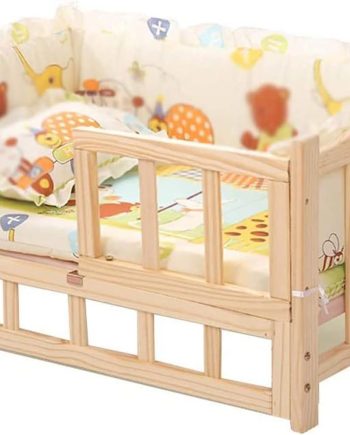 Pet Bed Wooden Dog Bed Elevated Cooling Pet Bed with Rails and Cushion Pet Shelter Dog House Elevated Kennel Sofa for Large Small Medium Dogs Dog Bed