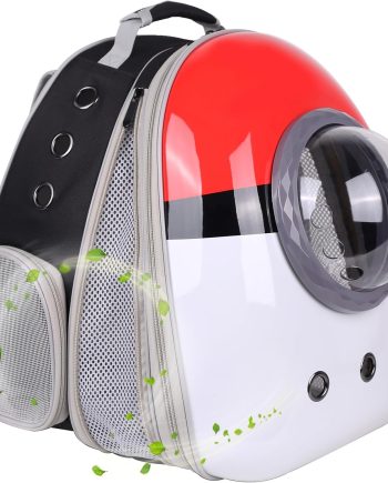 Front Expandable Cat Backpack Carrier, Fit up to 20 lbs, Space Capsule Astronaut Cat Bubble Backpack to Carry and Transport Large Fat Cat