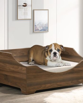 Elevated Dog Bed Frame with Mattress, 36" Wide Mid-Century Modern Pet Sofa, Dog Bed Medium Size Dogs for Small Space,Easy Assembly