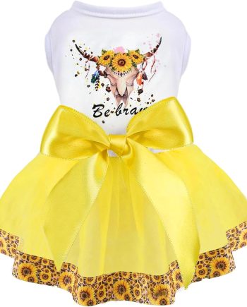 Dog Dress for Small Dogs, Puppy Costume Clothes Girls Pet Clothing Outfit Summer Spring Drs Chihuahua Yorkie Cat Apparel