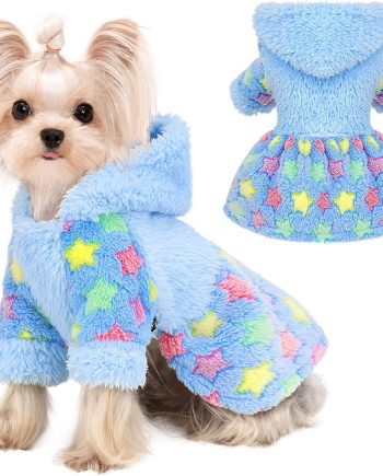 Dog Hoodie Sweater Winter Dog Clothes for Small Dogs Boy Girl Pet Sweater Dress for Dogs Cold Weather Coats Fall Puppy Sweatshirt Chihuahua Yorkie Cat Sweater Costumes