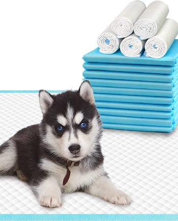 Pet Training and Puppy Pads 24"x24" (75 Count), Super Absorbent Pee Pads for Dogs, Leak-Proof Dog Potty Training Pads for Puppies, Cats, Rabbits, Disposable Pet Pads for Housetraining