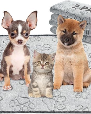 Reusable Puppy Pads, 2 Pack Washable Pee Pads for Dogs, Waterproof Non Slip Wee Wee pad, Absorbent and Leakproof Training Mats for Potty, Crate, Playpen, Bed, Sofa, 18"x 24"