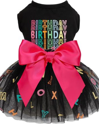 Dog Dress for Small Dogs, Puppy Costume Clothes Girls Pet Clothing Outfit Summer Spring Drs Chihuahua Yorkie Cat Apparel